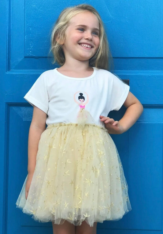 Ballerina Set. Tulle
Tutu Skirt and T-shirt