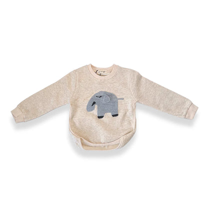 Elephant Patch Sweatshirt.