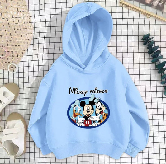 Mickey Mouse Long Sleeve Hoodie Blue